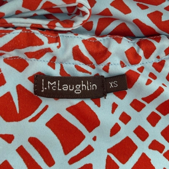 J. Mclaughlin Geometric Halter Midi Dress Women's Size XS - Picture 7 of 7